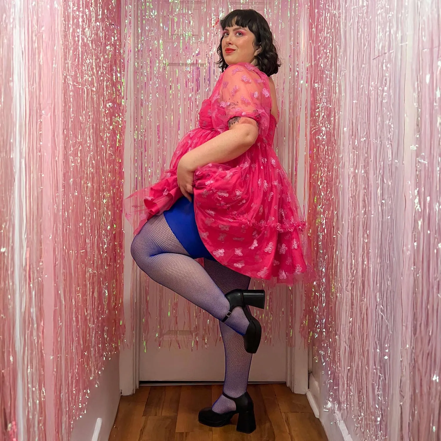 Thighs the Limit Fishnets - Arabesque