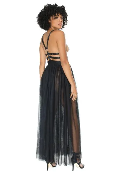 Tulle Cage Dress - Black - One Size