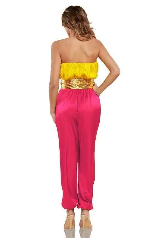 TWO TONE GODESS JUMPSUIT