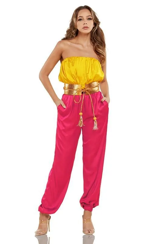 TWO TONE GODESS JUMPSUIT