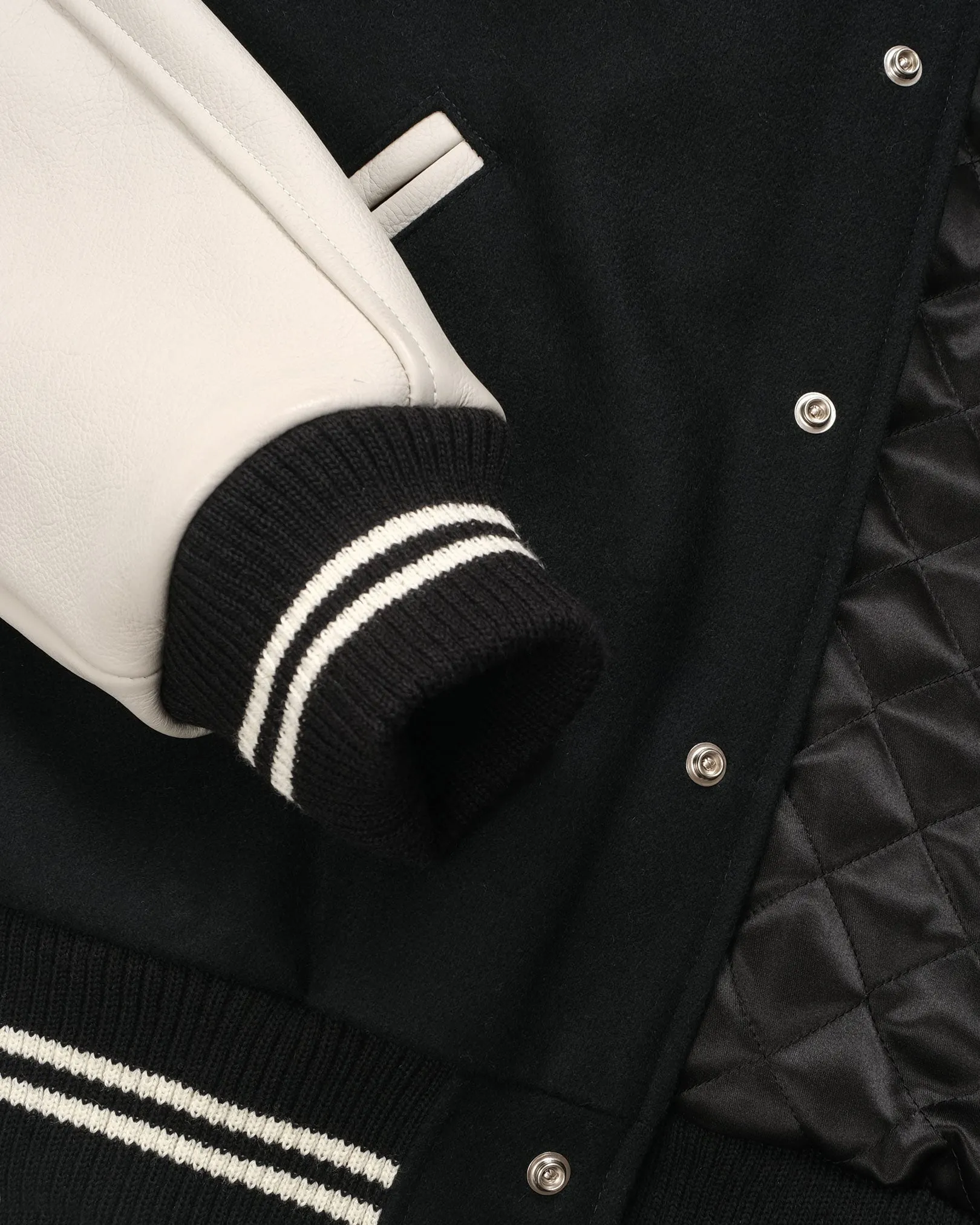 Varsity Jacket - Black / Milk