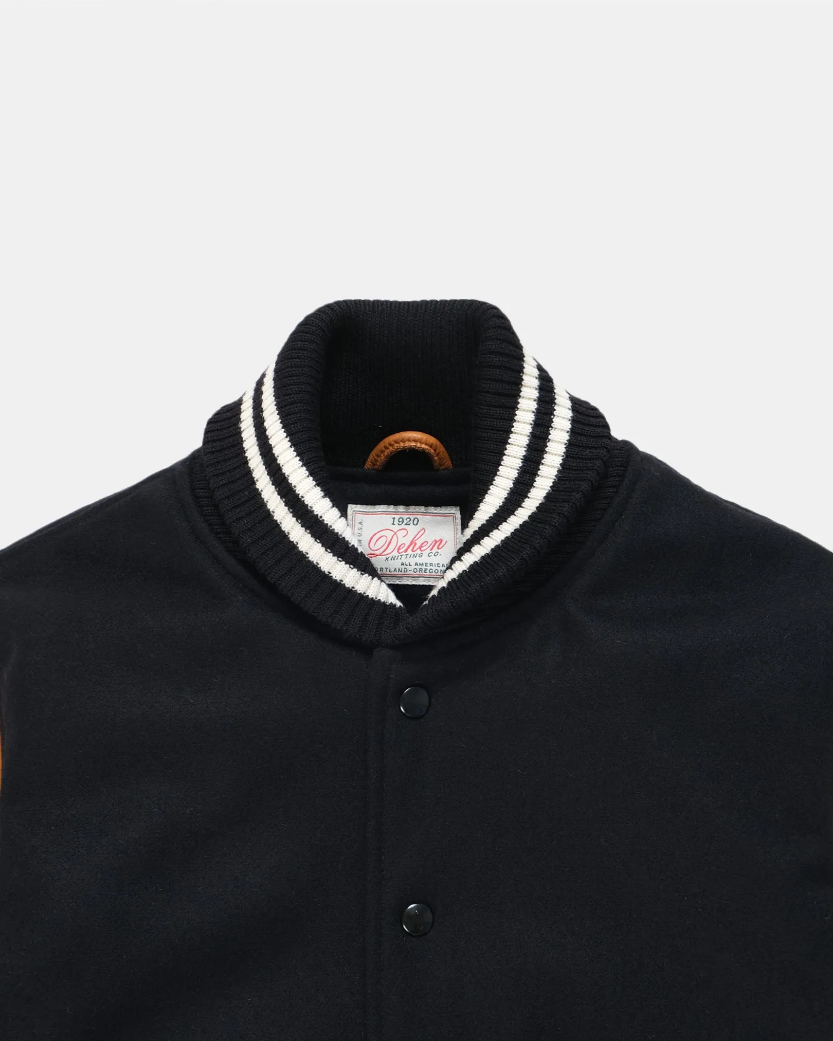 Varsity Jacket - Black / Rust