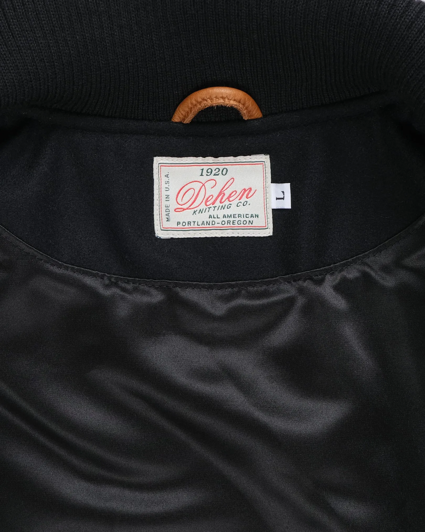 Varsity Jacket - Black / Rust