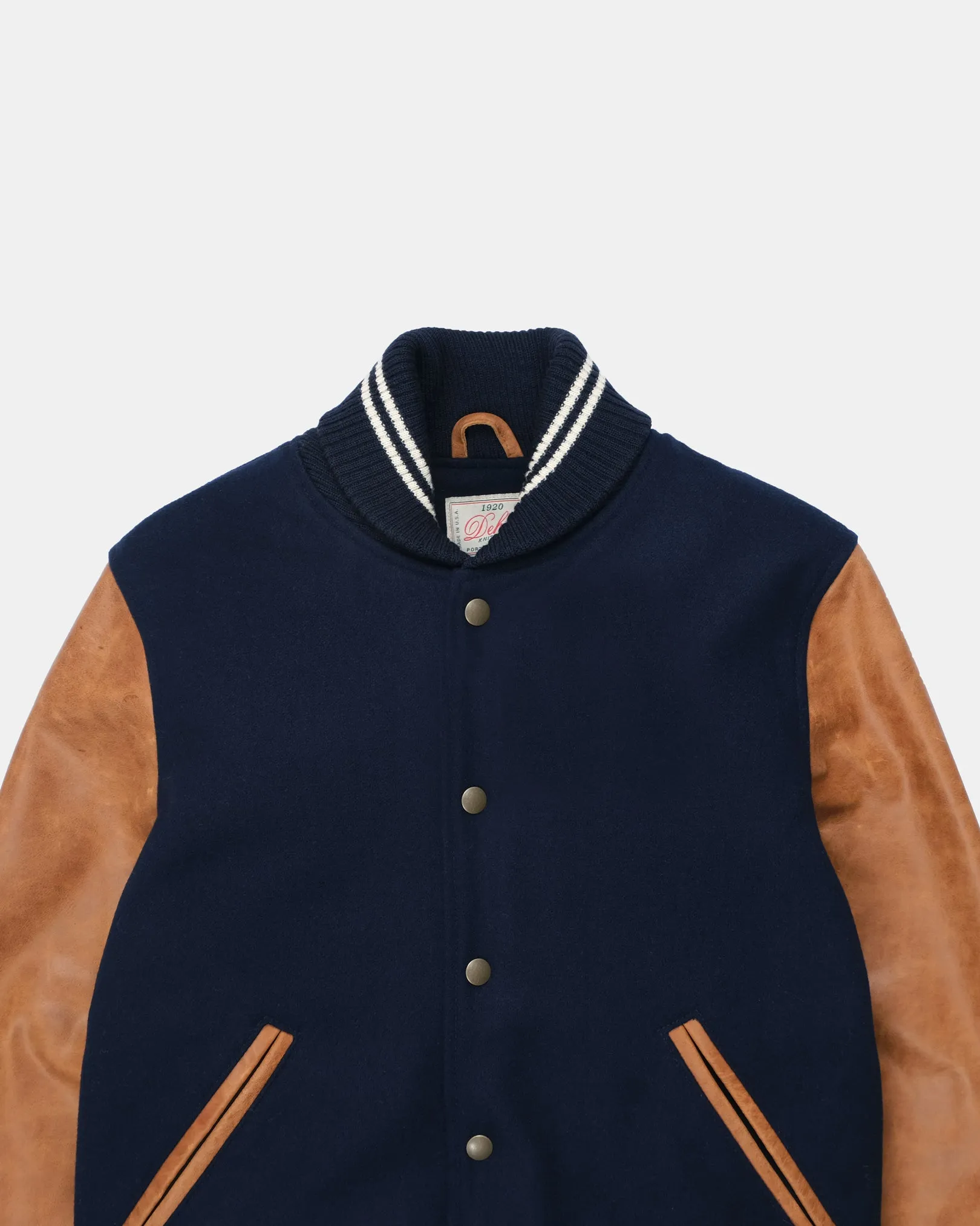 Varsity Jacket - Dark Navy/Antique Rust