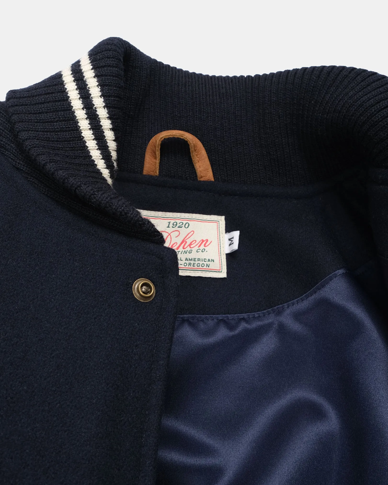 Varsity Jacket - Dark Navy/Antique Rust