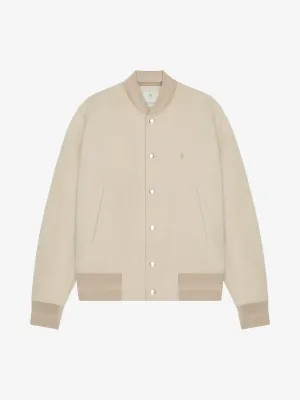 Varsity Jacket In Grained Nubuck With 4G Detail