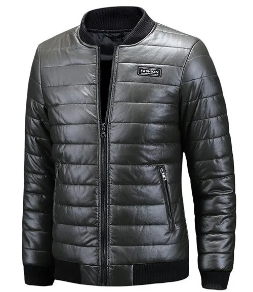 West Louis™ Designer Winter Warm Leather Jacket