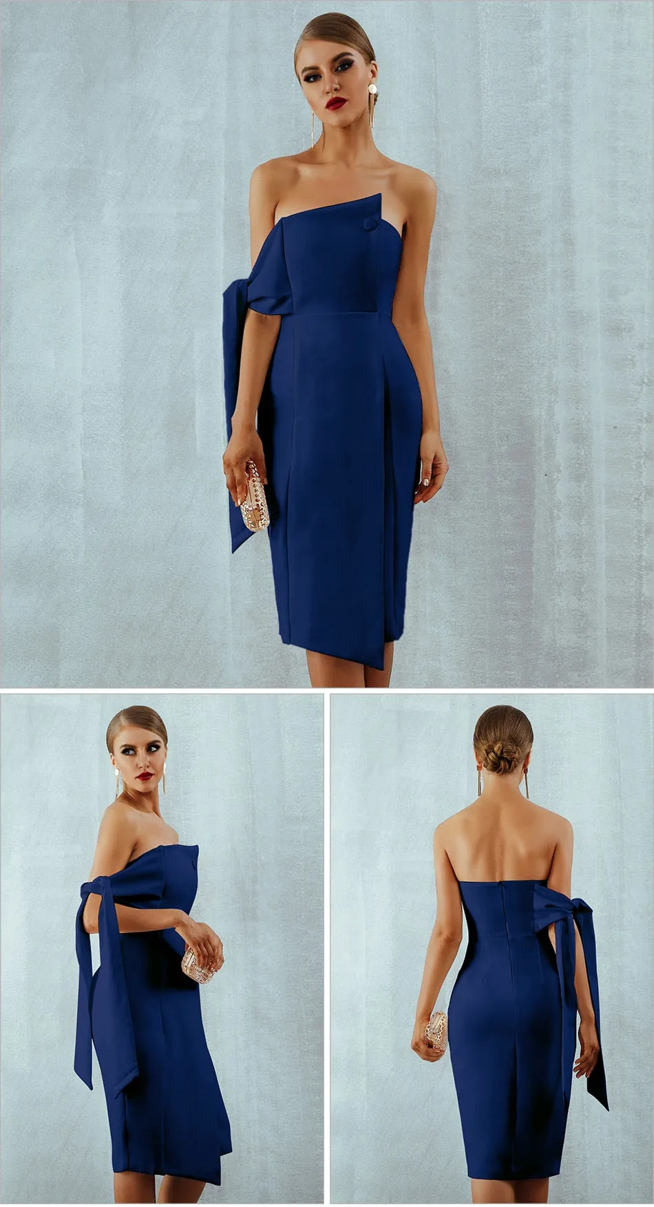 White Celebrity Party Dress Women New Summer Arrival Casual One Shoulder Elegant Button Tassels Club Dresses Vestidos