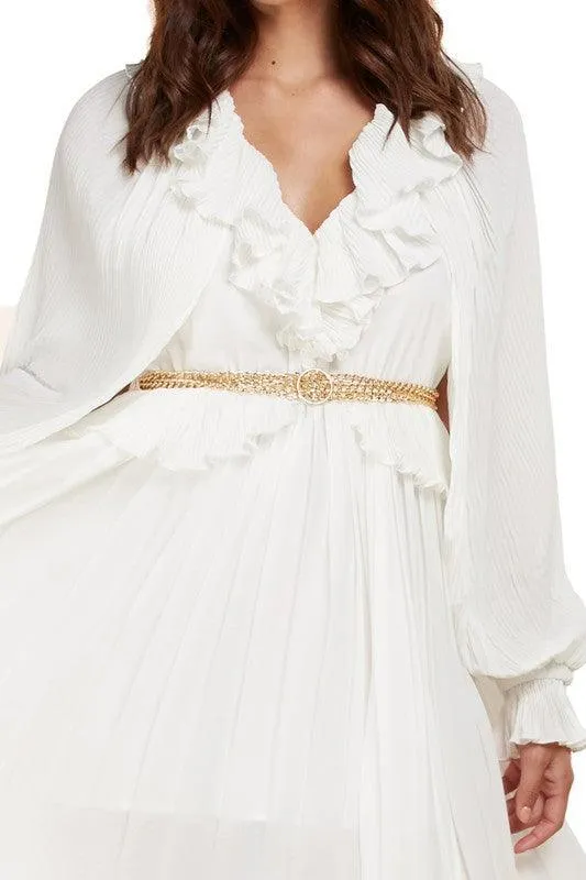 WHITE MAXI DRESS