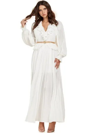 WHITE MAXI DRESS