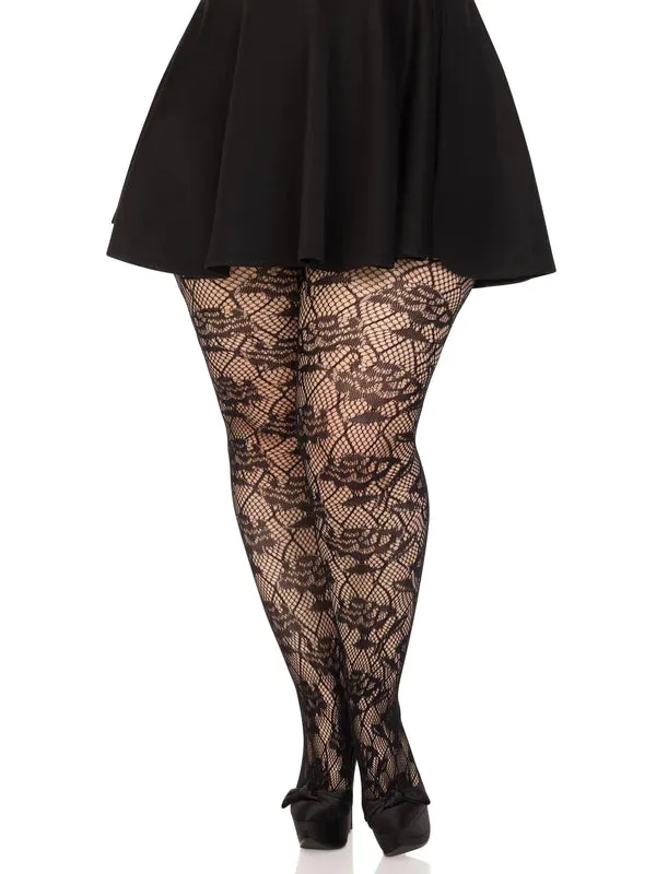 Wild Rose Net Tights