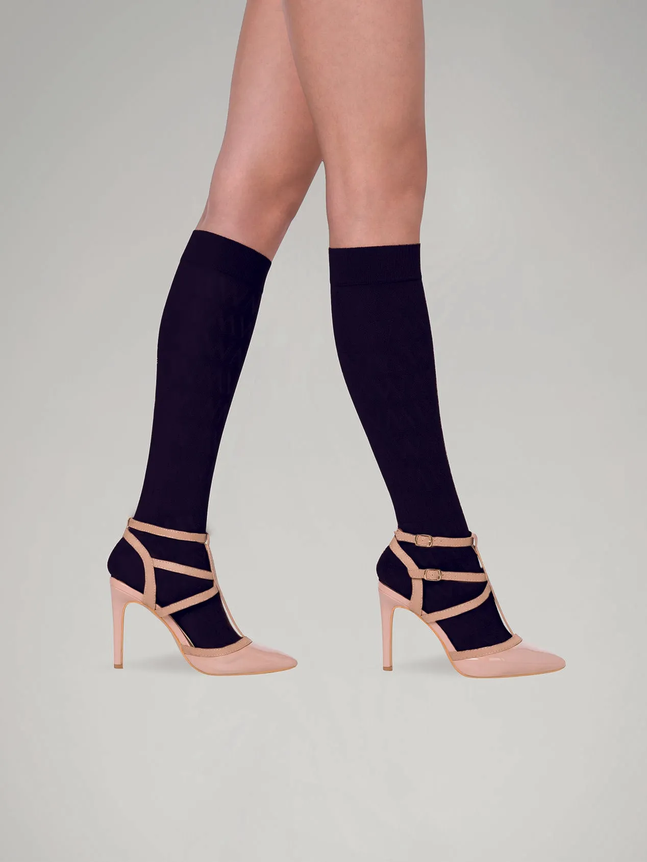 Wolford Monogram Jacquard Knee-highs - Knæstrømpe