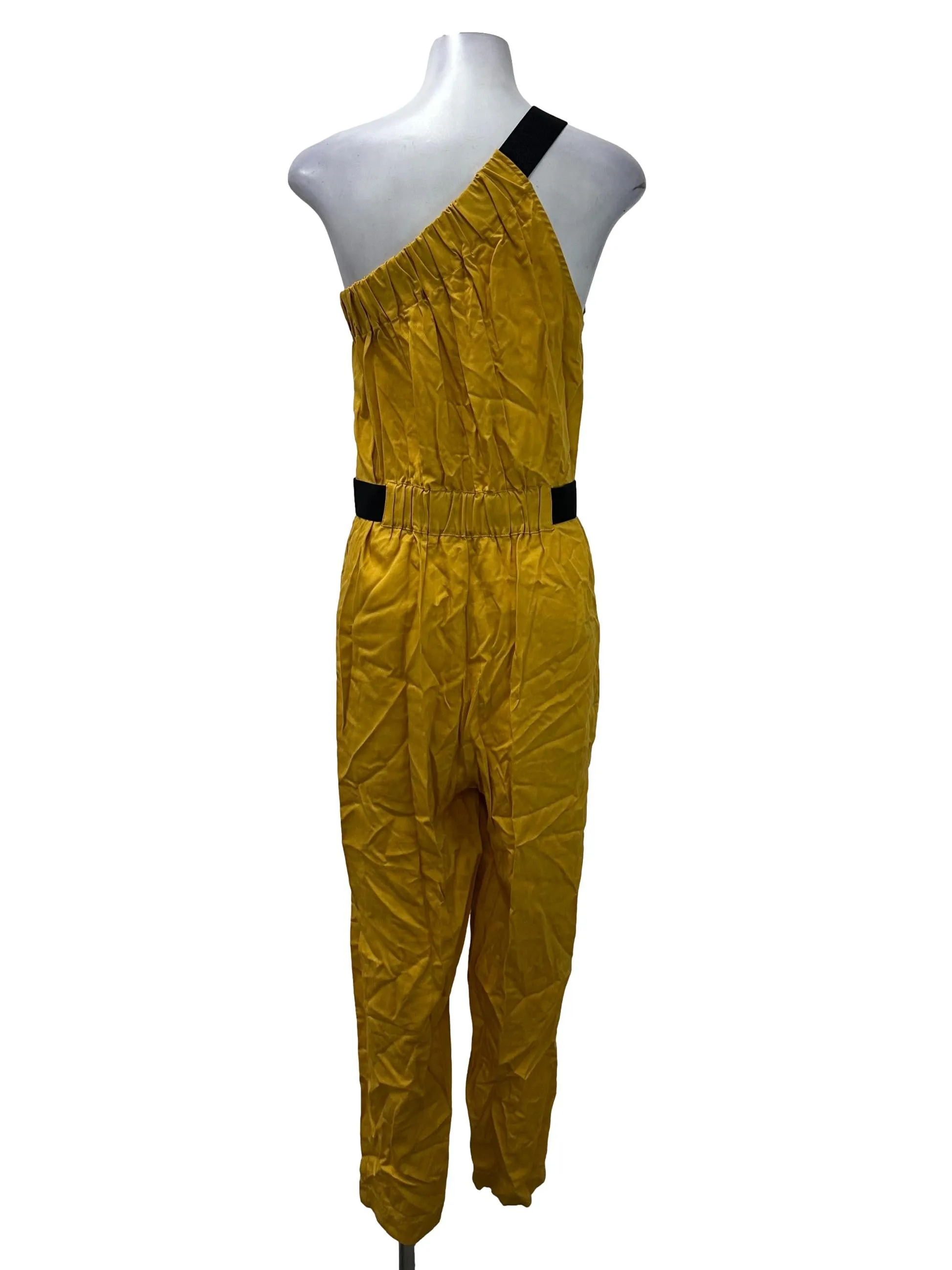 Yellow Asymmetric Jumpsuit